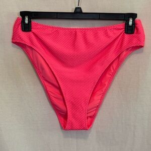 AA-62 Aerie NWT High Cut Cheeky Pink Summer Swim Bikini Bottoms Size XL